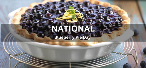 National Blueberry Pie Day [राष्ट्रीय ब्लूबेरी पाई दिवस]